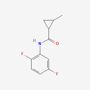 molecular formula C11H11F2NO B4263825 N-(2,5-difluorophenyl)-2-methylcyclopropanecarboxamide 