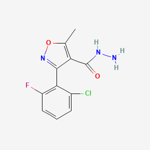 molecular formula C11H9ClFN3O2 B4263863 3-(2-chloro-6-fluorophenyl)-5-methyl-4-isoxazolecarbohydrazide 