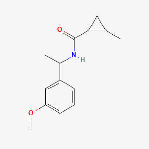 N-[1-(3-methoxyphenyl)ethyl]-2-methylcyclopropanecarboxamide