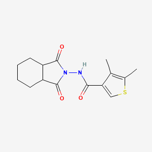 molecular formula C15H18N2O3S B4263911 N-(1,3-dioxooctahydro-2H-isoindol-2-yl)-4,5-dimethyl-3-thiophenecarboxamide 