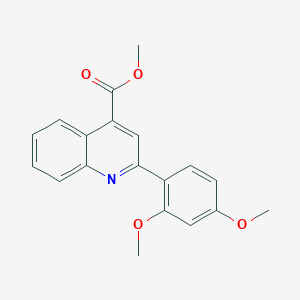 molecular formula C19H17NO4 B4263989 methyl 2-(2,4-dimethoxyphenyl)-4-quinolinecarboxylate 