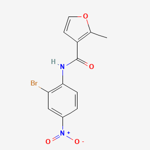 molecular formula C12H9BrN2O4 B4264029 N-(2-bromo-4-nitrophenyl)-2-methyl-3-furamide 