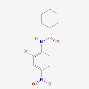 molecular formula C13H15BrN2O3 B4264038 N-(2-bromo-4-nitrophenyl)cyclohexanecarboxamide 