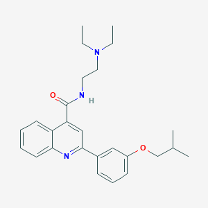 molecular formula C26H33N3O2 B4264105 N-[2-(diethylamino)ethyl]-2-(3-isobutoxyphenyl)-4-quinolinecarboxamide 