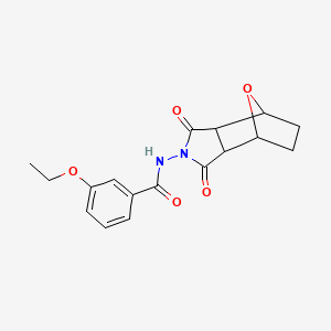 molecular formula C17H18N2O5 B4264157 N-(3,5-dioxo-10-oxa-4-azatricyclo[5.2.1.0~2,6~]dec-4-yl)-3-ethoxybenzamide 