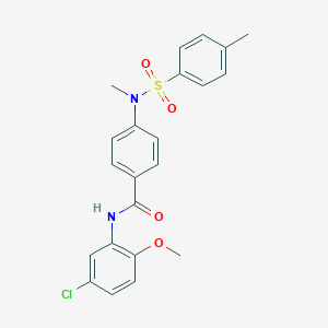 N-(5-chloro-2-methoxyphenyl)-4-{methyl[(4-methylphenyl)sulfonyl]amino}benzamide
