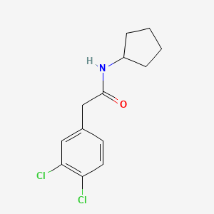 molecular formula C13H15Cl2NO B4264224 N-cyclopentyl-2-(3,4-dichlorophenyl)acetamide 