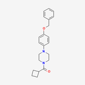 molecular formula C22H26N2O2 B4264239 1-[4-(benzyloxy)phenyl]-4-(cyclobutylcarbonyl)piperazine 