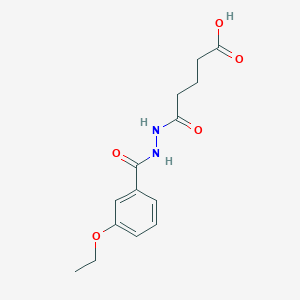 molecular formula C14H18N2O5 B4264250 5-[2-(3-ethoxybenzoyl)hydrazino]-5-oxopentanoic acid 