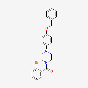 molecular formula C24H23BrN2O2 B4264257 1-[4-(benzyloxy)phenyl]-4-(2-bromobenzoyl)piperazine 