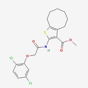 methyl 2-{[(2,5-dichlorophenoxy)acetyl]amino}-4,5,6,7,8,9-hexahydrocycloocta[b]thiophene-3-carboxylate