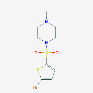 molecular formula C9H13BrN2O2S2 B426447 1-(5-Bromothiophen-2-yl)sulfonyl-4-methylpiperazine CAS No. 641999-90-8