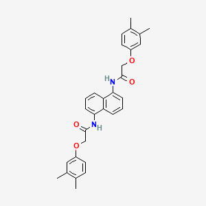 molecular formula C30H30N2O4 B4264513 N,N'-1,5-naphthalenediylbis[2-(3,4-dimethylphenoxy)acetamide] 