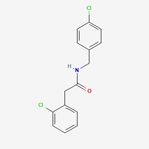 molecular formula C15H13Cl2NO B4264533 N-(4-chlorobenzyl)-2-(2-chlorophenyl)acetamide 