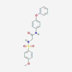 molecular formula C21H20N2O5S B426456 2-[(4-methoxyphenyl)sulfonylamino]-N-(4-phenoxyphenyl)acetamide CAS No. 642996-59-6