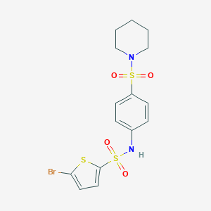 5-bromo-N-[4-(1-piperidinylsulfonyl)phenyl]-2-thiophenesulfonamide