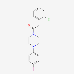 molecular formula C18H18ClFN2O B4264627 1-[(2-chlorophenyl)acetyl]-4-(4-fluorophenyl)piperazine 