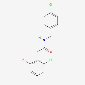 molecular formula C15H12Cl2FNO B4264646 N-(4-chlorobenzyl)-2-(2-chloro-6-fluorophenyl)acetamide 