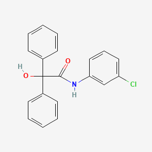 molecular formula C20H16ClNO2 B4264722 N-(3-chlorophenyl)-2-hydroxy-2,2-diphenylacetamide 