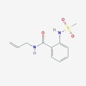 molecular formula C11H14N2O3S B426479 N-allyl-2-[(methylsulfonyl)amino]benzamide 