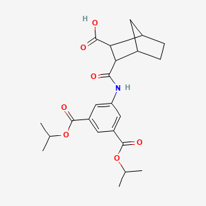 molecular formula C23H29NO7 B4264837 3-({[3,5-bis(isopropoxycarbonyl)phenyl]amino}carbonyl)bicyclo[2.2.1]heptane-2-carboxylic acid 