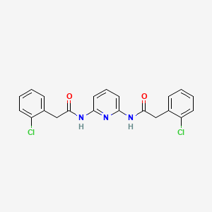 molecular formula C21H17Cl2N3O2 B4264881 N,N'-2,6-pyridinediylbis[2-(2-chlorophenyl)acetamide] 