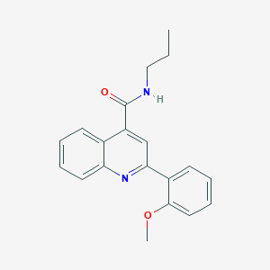 molecular formula C20H20N2O2 B4264920 2-(2-methoxyphenyl)-N-propyl-4-quinolinecarboxamide 