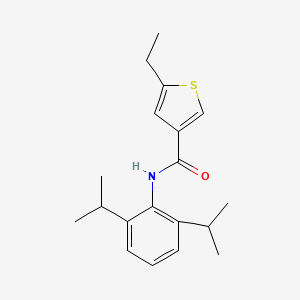 molecular formula C19H25NOS B4265022 N-(2,6-diisopropylphenyl)-5-ethyl-3-thiophenecarboxamide 