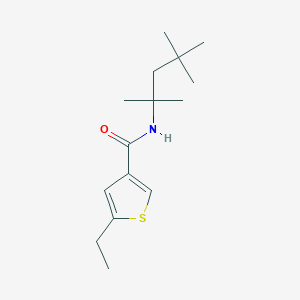 molecular formula C15H25NOS B4265024 5-ethyl-N-(1,1,3,3-tetramethylbutyl)-3-thiophenecarboxamide 