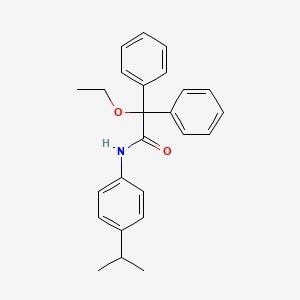 molecular formula C25H27NO2 B4265042 2-ethoxy-N-(4-isopropylphenyl)-2,2-diphenylacetamide 