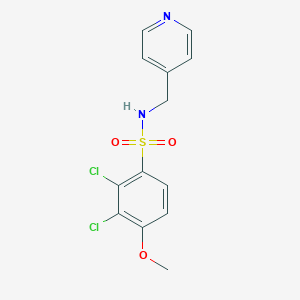 2,3-dichloro-4-methoxy-N-(pyridin-4-ylmethyl)benzenesulfonamide