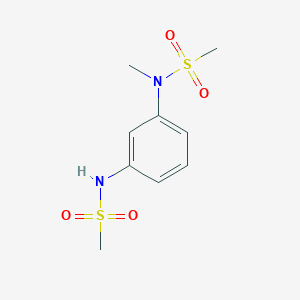 molecular formula C9H14N2O4S2 B426508 N-methyl-N-{3-[(methylsulfonyl)amino]phenyl}methanesulfonamide 