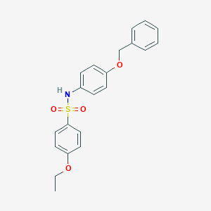 molecular formula C21H21NO4S B426514 N-[4-(benzyloxy)phenyl]-4-ethoxybenzenesulfonamide 