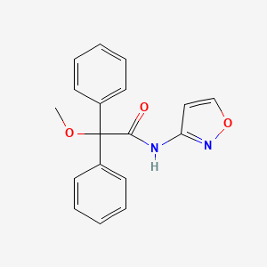 molecular formula C18H16N2O3 B4265208 N-3-isoxazolyl-2-methoxy-2,2-diphenylacetamide 