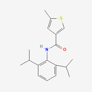 molecular formula C18H23NOS B4265372 N-(2,6-diisopropylphenyl)-5-methyl-3-thiophenecarboxamide 