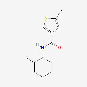 molecular formula C13H19NOS B4265385 5-methyl-N-(2-methylcyclohexyl)-3-thiophenecarboxamide 