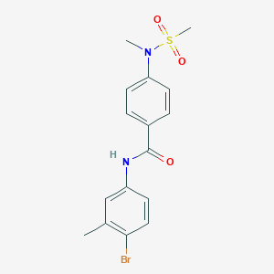 N-(4-bromo-3-methylphenyl)-4-[methyl(methylsulfonyl)amino]benzamide