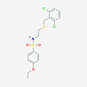 N-{2-[(2,6-dichlorobenzyl)sulfanyl]ethyl}-4-ethoxybenzenesulfonamide