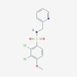 molecular formula C13H12Cl2N2O3S B426590 2,3-dichloro-4-methoxy-N-(2-pyridinylmethyl)benzenesulfonamide 