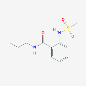 molecular formula C12H18N2O3S B426592 N-isobutyl-2-[(methylsulfonyl)amino]benzamide 