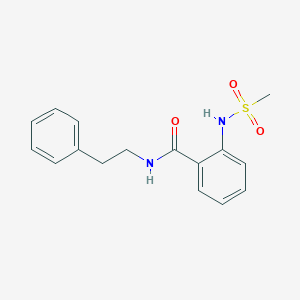 molecular formula C16H18N2O3S B426603 2-[(methylsulfonyl)amino]-N-(2-phenylethyl)benzamide 