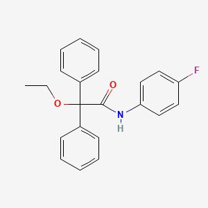 molecular formula C22H20FNO2 B4266135 2-ethoxy-N-(4-fluorophenyl)-2,2-diphenylacetamide 