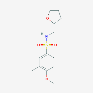 4-methoxy-3-methyl-N-(oxolan-2-ylmethyl)benzenesulfonamide