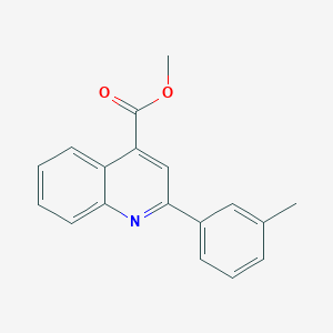 molecular formula C18H15NO2 B4266381 methyl 2-(3-methylphenyl)-4-quinolinecarboxylate 