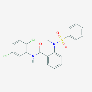 N-(2,5-dichlorophenyl)-2-[methyl(phenylsulfonyl)amino]benzamide