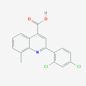 molecular formula C17H11Cl2NO2 B4266398 2-(2,4-dichlorophenyl)-8-methyl-4-quinolinecarboxylic acid 