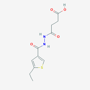molecular formula C11H14N2O4S B4266400 4-{2-[(5-ethyl-3-thienyl)carbonyl]hydrazino}-4-oxobutanoic acid 