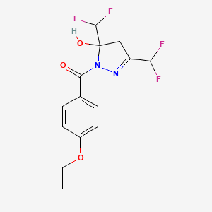 3,5-bis(difluoromethyl)-1-(4-ethoxybenzoyl)-4,5-dihydro-1H-pyrazol-5-ol