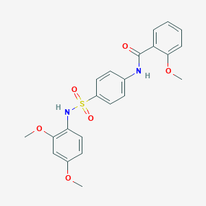 N-{4-[(2,4-dimethoxyanilino)sulfonyl]phenyl}-2-methoxybenzamide