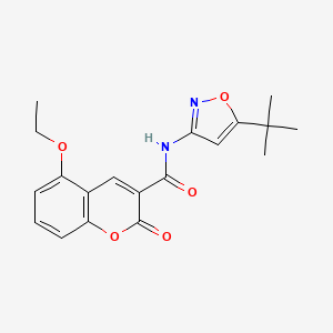 molecular formula C19H20N2O5 B4266591 N-(5-tert-butyl-3-isoxazolyl)-5-ethoxy-2-oxo-2H-chromene-3-carboxamide 